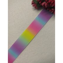 Репсовая лента с рисунком "Градиент" 25 мм , цена за 1 м